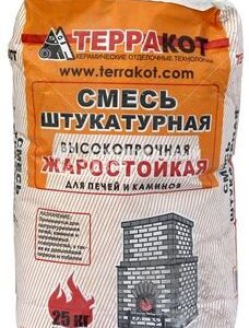 Смесь штукатурная жаростойкая Терракорт 25кг