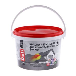 Краска резиновая DALI, зеленая 3кг Рогнеда