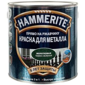 Краска Хаммерайт зеленый мох глянцевая 0,75 л 59130