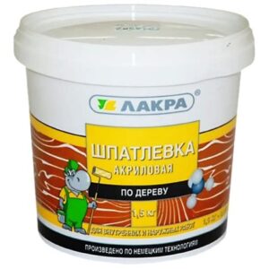 Шпатлевка по дереву "ЛАКРА" дуб 1,5 кг