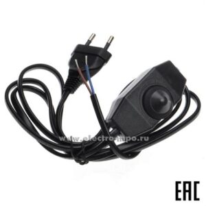 Шнур ш45 Navigator FS02 диммер 1,7м черный 61603