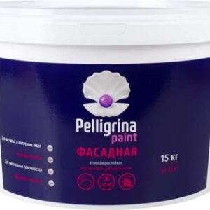 Краска акрил. фасадная белоснежная 15кг "PELLIGRINA PAINT" 231205