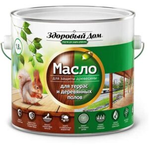 Масло для террас ЛАКРА  ПАЛИСАНДР 1,8л "Здоровый дом"